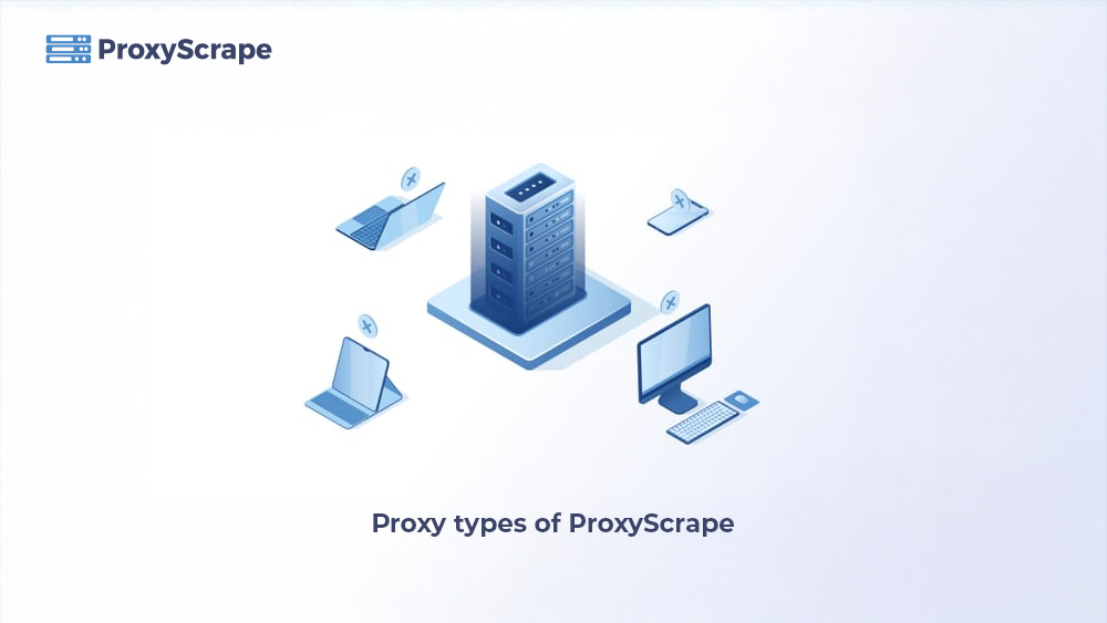 Proxy types of ProxyScrape